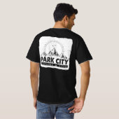Park City Utah Exken en live verdringing T-shirt (Achterkant volledig)