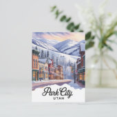 Park City Utah Feestdagenkaart (Staand voorkant)