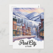 Park City Utah Feestdagenkaart (Voorkant / Achterkant)