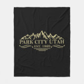Park City Utah Fleece Deken (Voorkant)