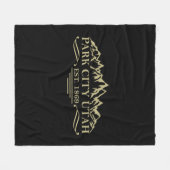 Park City Utah Fleece Deken (Voorkant (Horizontaal))