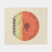 Park City Utah Fleece Deken (Voorkant (Horizontaal))