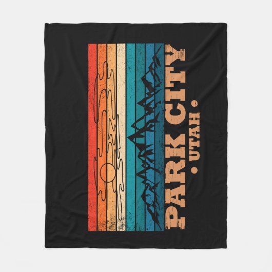 Park City Utah  Fleece Deken (Voorkant)