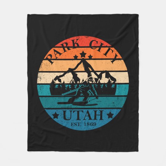 Park City Utah  Fleece Deken (Voorkant)