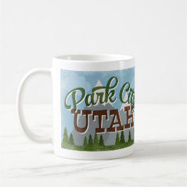 Park City Utah Fun Retro Snowy Mountains Koffiemok