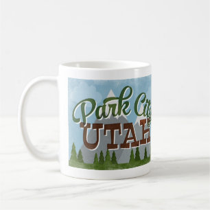 Park City Utah Fun Retro Snowy Mountains Koffiemok