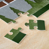 Park City Utah Fun Retro Snowy Mountains Legpuzzel (Zijkant)