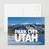  Park City Utah Fun Vintage Snowy Mountains Briefkaart (Voorkant / Achterkant)