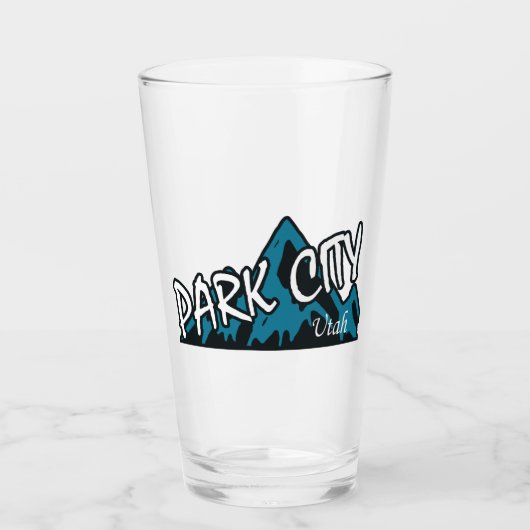 Park City Utah-gebergte Glas (Voorkant)