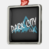 Park City Utah-gebergte Metalen Ornament (Links)