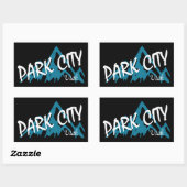 Park City Utah-gebergte Rechthoekige Sticker (Vel)