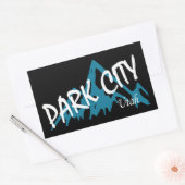 Park City Utah-gebergte Rechthoekige Sticker (Envelop)