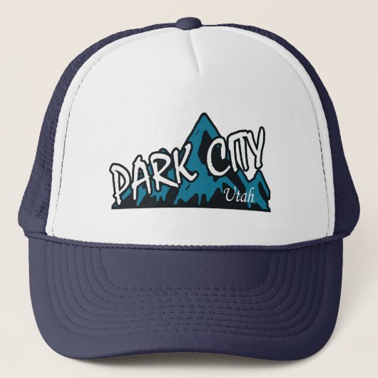 Park City Utah-gebergte Trucker Pet (Voorkant)