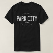 Park City Utah Grafisch Onderdruk Ski T-shirt (Design voorkant)