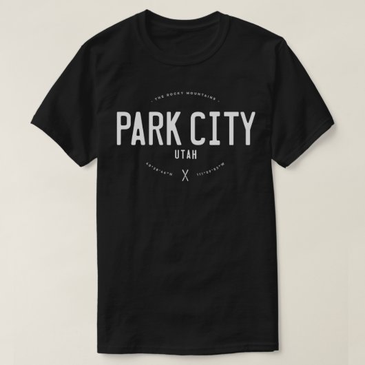 Park City Utah Grafisch Onderdruk Ski T-shirt (Design voorkant)