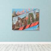 Park City, Utah - Grote letterscènes Canvas Afdruk (Insitu (Houten vloer))