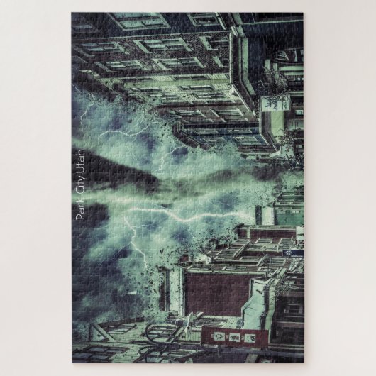 Park City Utah Jigzaag Puzzle Legpuzzel (Verticaal)