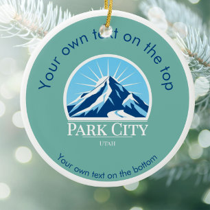 Park City Utah kerstornament Keramisch Ornament