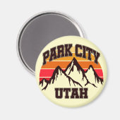 Park City, Utah Magneet (Voorkant / Achterkant)