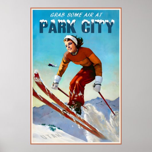 Park City Utah Marilyn Monroe Reisposter Poster (Voorkant)