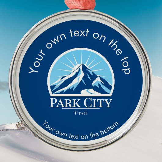 Park City Utah medaille Ornament