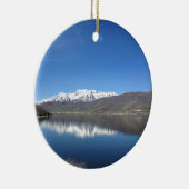 Park City Utah Mountain Uitzicht Keramisch Ornament (Rechts)