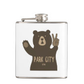 Park City Utah Peace Beer Heupfles (Voorkant)