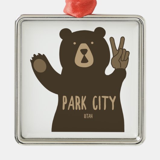 Park City Utah Peace Beer Metalen Ornament (Voorkant)