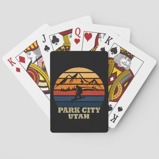 Park City Utah  Pokerkaarten (Achterkant)