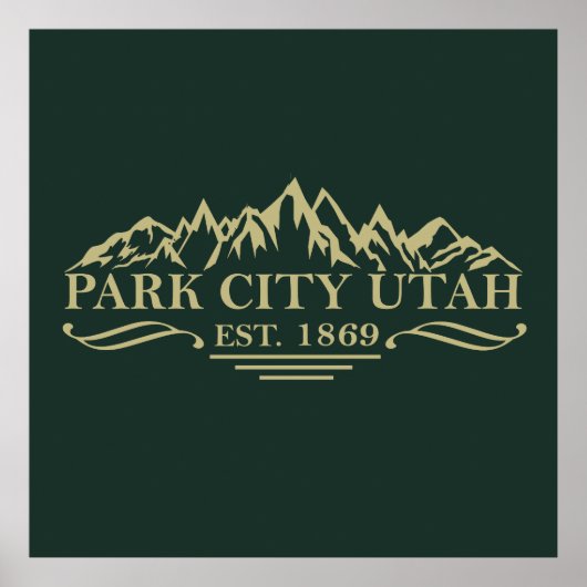 Park City Utah Poster (Voorkant)