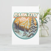 Park City Utah Reislogo Kaart (Staand voorkant)