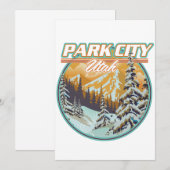 Park City Utah Reislogo Kaart (Voorkant / Achterkant)