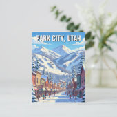 Park City Utah Reizen Briefkaart (Staand voorkant)