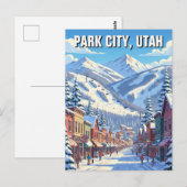 Park City Utah Reizen Briefkaart (Voorkant / Achterkant)