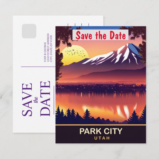Park City, Utah, Reizen Briefkaart (Voorkant / Achterkant)
