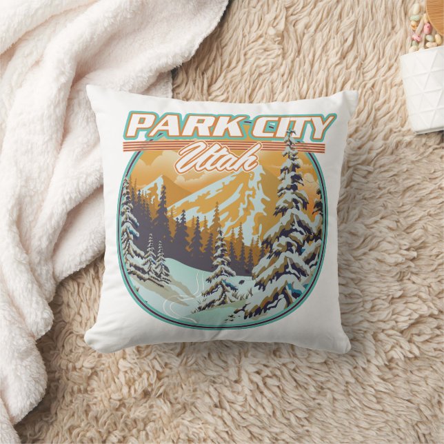 Park City Utah Reizen Logo Kussen (Deken)