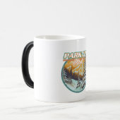 Park City Utah Reizen Logo Magische Mok (Voorkant links)