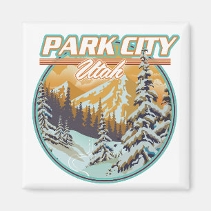 Park City Utah Reizen Logo Magneet
