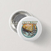 Park City Utah Reizen Logo Ronde Button 3,2 Cm (Voorkant /achterkant)