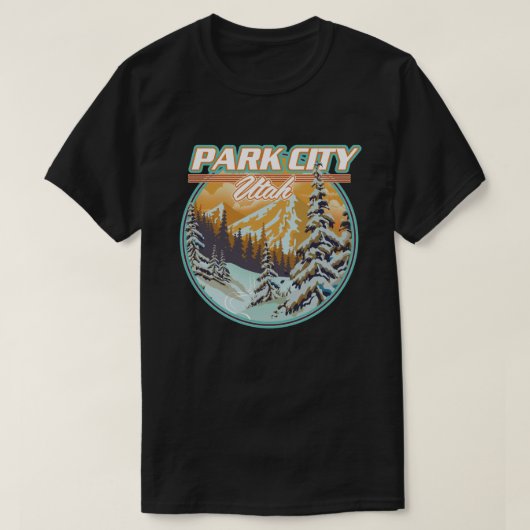 Park City Utah Reizen Logo T-shirt (Design voorkant)