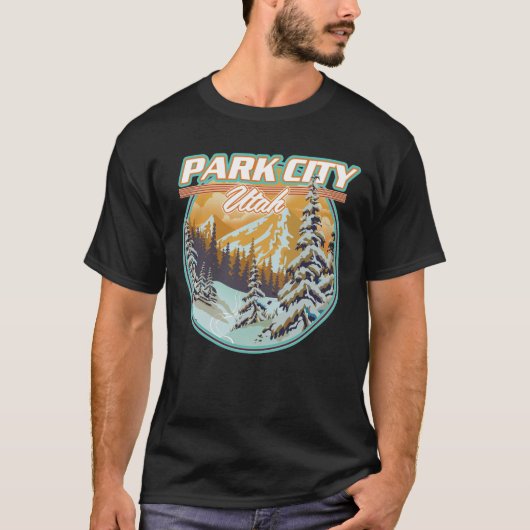 Park City Utah Reizen Logo T-shirt (Voorkant)