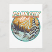 Park City Utah Reizen Logo Uitnodiging Briefkaart (Voorkant)