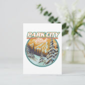 Park City Utah Reizen Logo Uitnodiging Briefkaart (Staand voorkant)