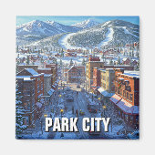 Park City Utah Reizen Magneet (Voorkant)
