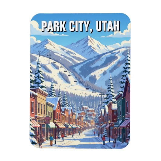 Park City Utah Reizen Magneet (Verticaal)