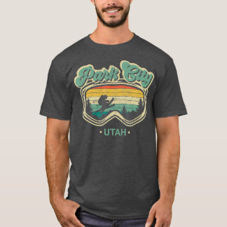 Park City Utah Retro Ski Resort  Skien T-shirt