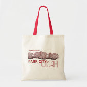 Park City Utah rode themazak oude gebouwen Tote Bag (Voorkant)