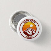 PARK CITY UTAH RONDE BUTTON 3,2 CM (Voorkant /achterkant)