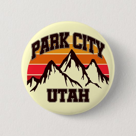 Park City, Utah Ronde Button 5,7 Cm (Voorkant)