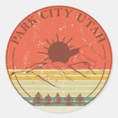 Park City Utah  Ronde Sticker (Voorkant)